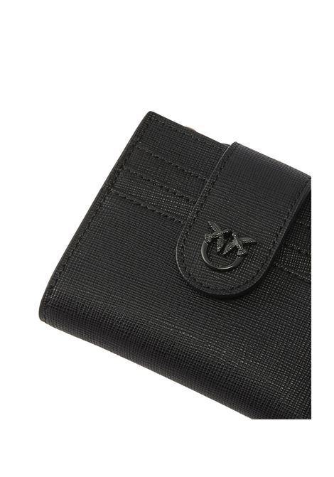 Portafoglio Pinko donna Multi Purpose Wallet 103610 A29P Nero PELLE SAFFIANO QUADRATAZIP PINKO | Portafogli | 103610 A29PZ99B